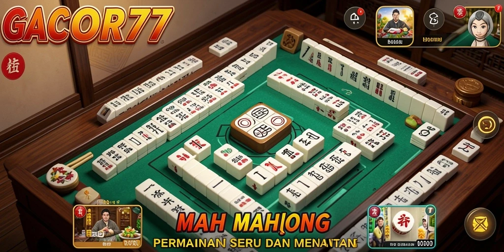 Tampilan gameplay Mahjong menarik di GACOR77.