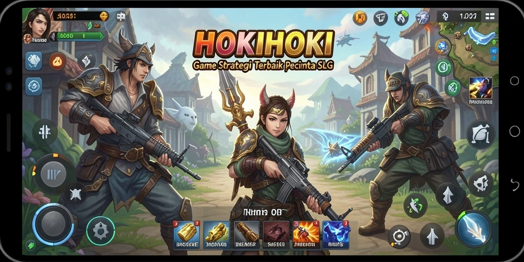 Tangkapan layar gameplay HOKIHOKI yang menampilkan strategi dan pertempuran.