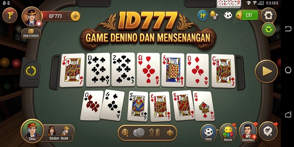 Gameplay seru Domino di ID777 dengan teman-teman.