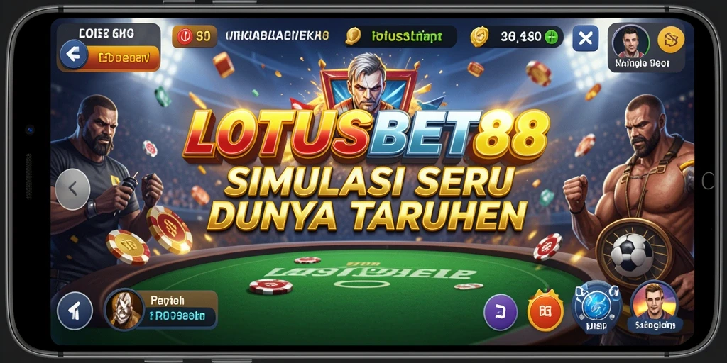 Tampilan gameplay menarik dari LOTUSBET88 dengan simulasi taruhan.