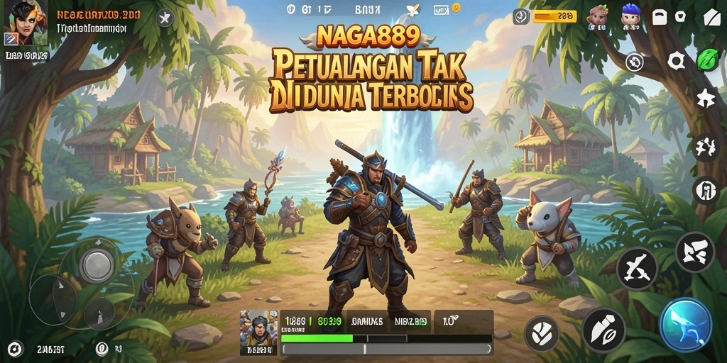 Screenshot gameplay NAGA889 menampilkan petualangan seru di dunia terbuka.