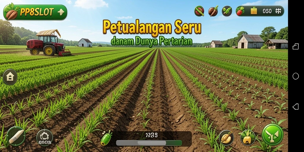Tampilan menawan dari gameplay <strong>PP8SLOT</strong> dalam dunia pertanian.