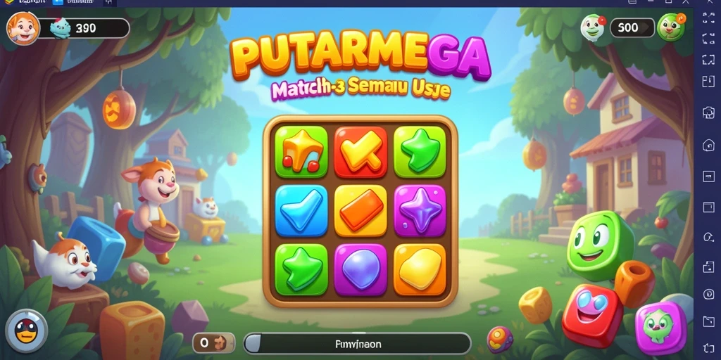 Gameplay seru dan penuh warna di PUTARMEGA.