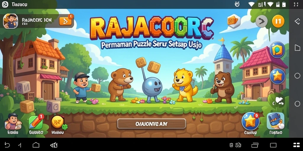 Tampilan gameplay RAJACORC yang menarik dan seru.