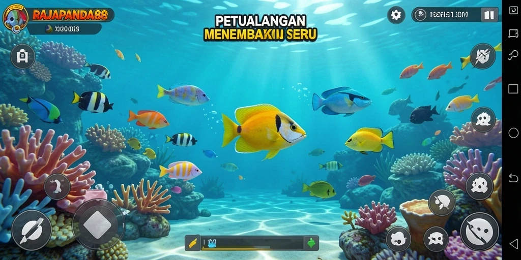 Screenshot gameplay seru Tembak Ikan di RAJAPANDA88.