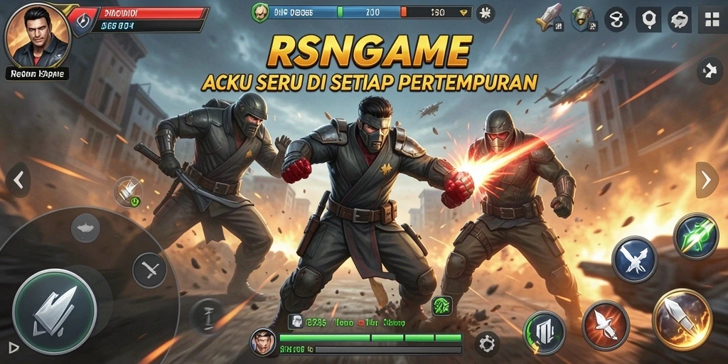 Tampilan gameplay seru RSNGAME dengan aksi yang mendebarkan.