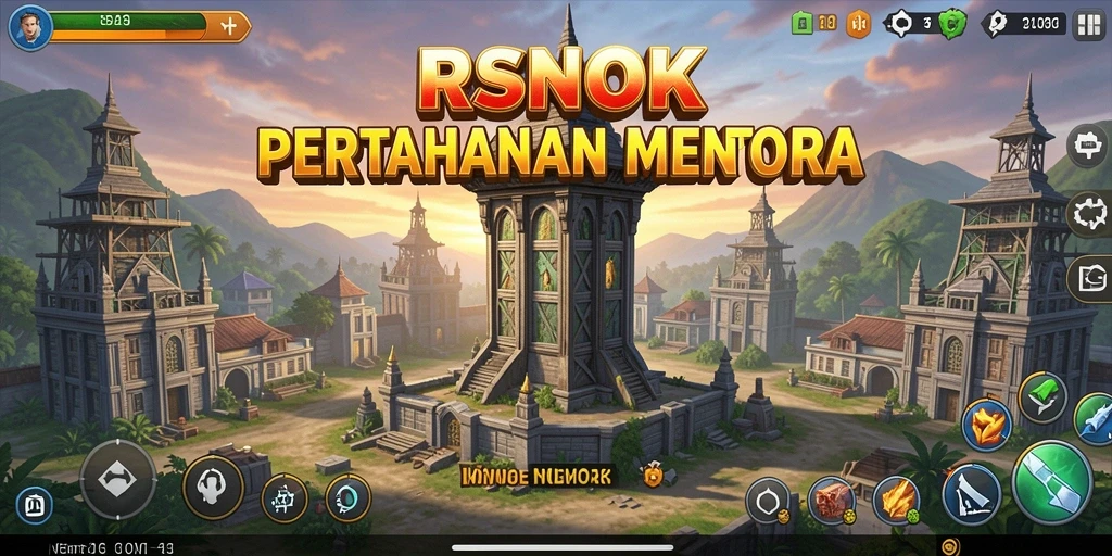 Tampilan gameplay RSNOK yang menarik dalam mode Tower Defense.