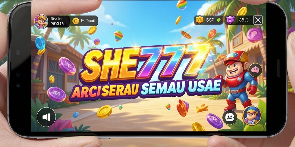 Tampilan gameplay seru dari SHE777 yang penuh tantangan.